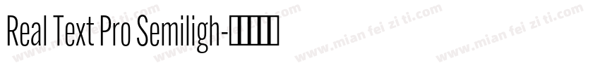 Real Text Pro Semiligh字体转换